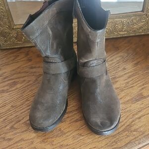 Nicole Brown Combat & Moto Boots